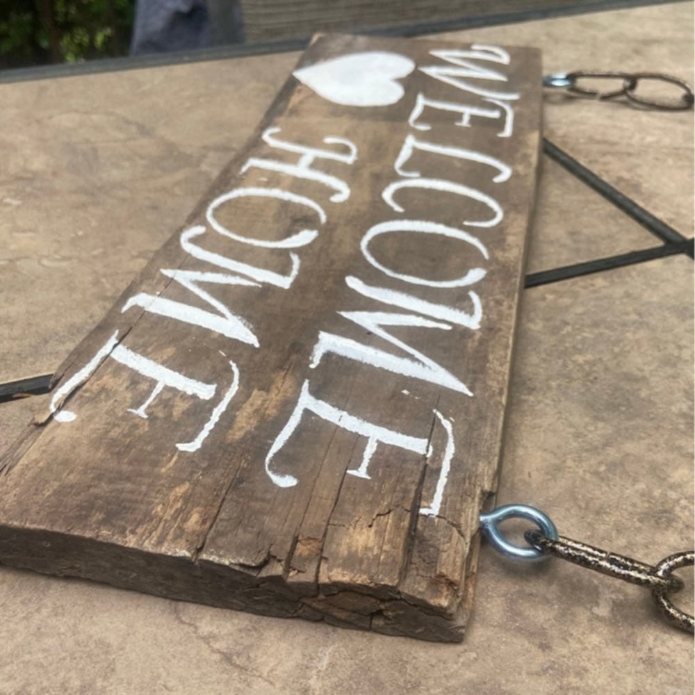 Rustic Welcome Home Wooden Sign - Picture 5 of 7